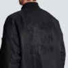 Printed nylon bomber jacket