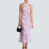 Printed Poppy Flower dress