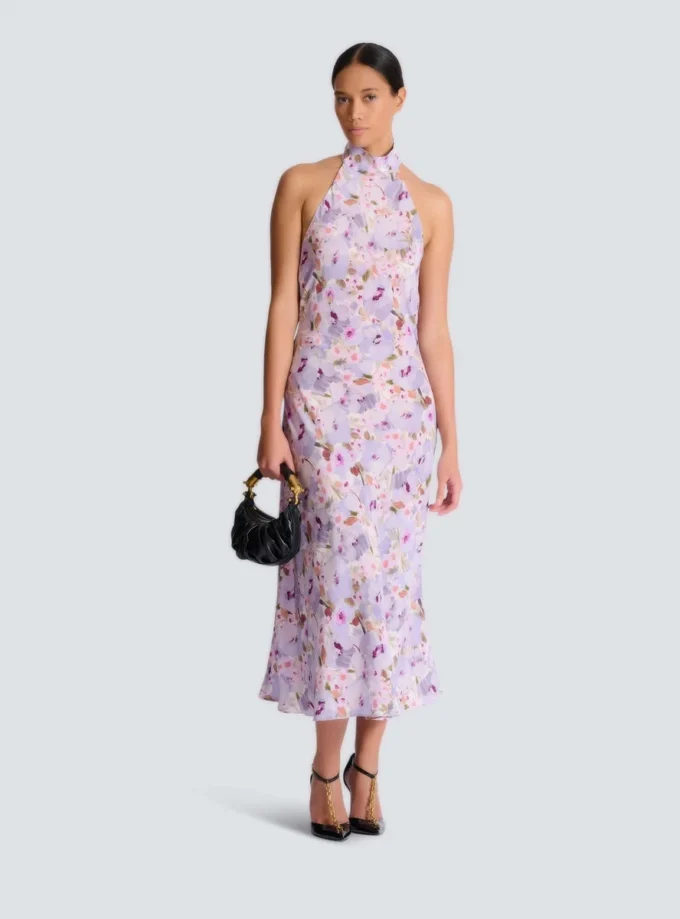 Printed Poppy Flower dress
