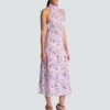 Printed Poppy Flower dress