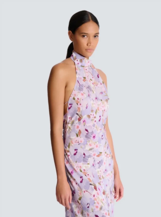 Printed Poppy Flower dress