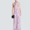 Printed Poppy Flower trousers
