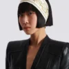 Printed silk bandana with Balmain Chains pattern