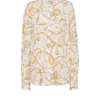 Printed silk shirt with Balmain Chains pattern