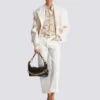 Printed silk shirt with Balmain Chains pattern