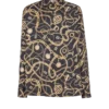 Printed silk shirt with Chaînes pattern Printed silk shirt with Chaînes pattern
