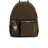 Pulse calfskin and nylon backpack