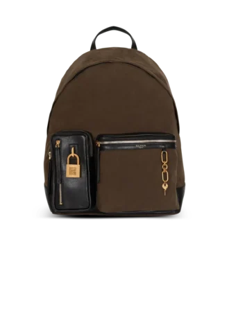 Pulse calfskin and nylon backpack