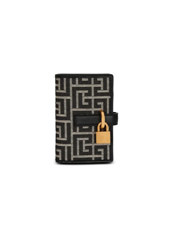 Pulse Holder monogram jacquard card holder