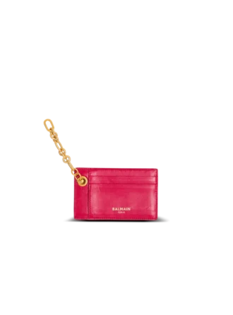 Pulse lambskin leather card holder