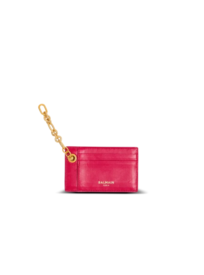 Pulse lambskin leather card holder