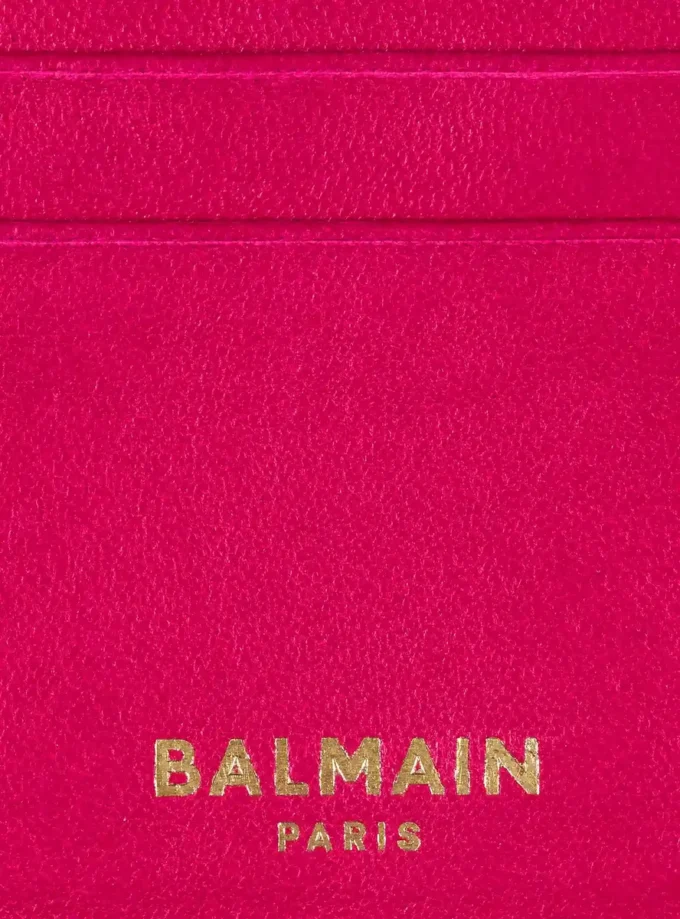 Pulse lambskin leather card holder