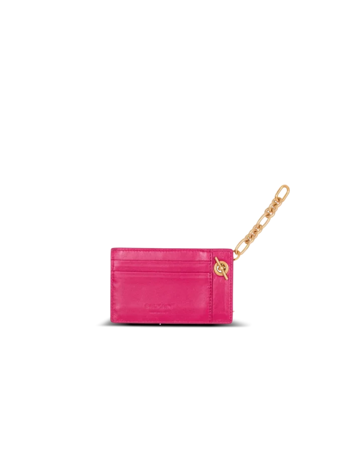 Pulse lambskin leather card holder