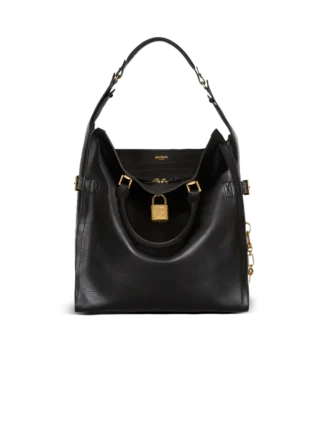 Pulse Large waxed calfskin leather tote bag