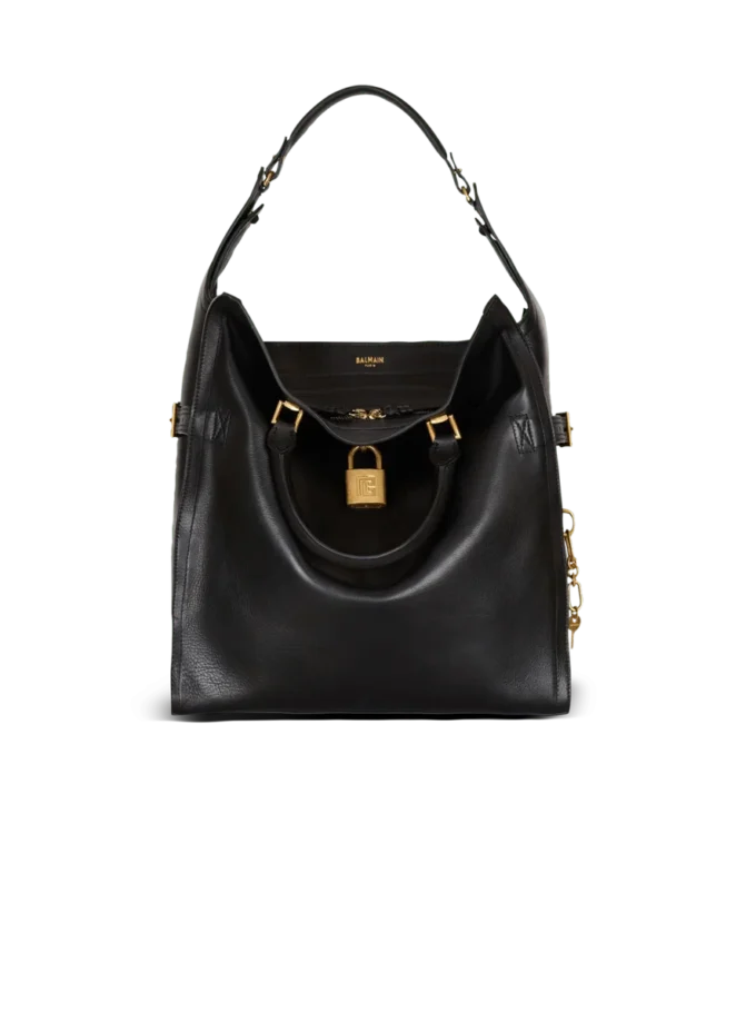 Pulse Large waxed calfskin leather tote bag Pulse Large waxed calfskin leather tote bag