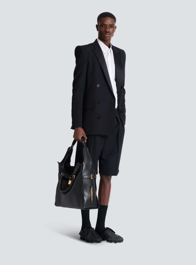 Pulse Large waxed calfskin leather tote bag Pulse Large waxed calfskin leather tote bag