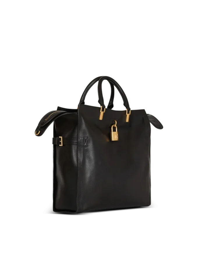 Pulse Large waxed calfskin leather tote bag Pulse Large waxed calfskin leather tote bag