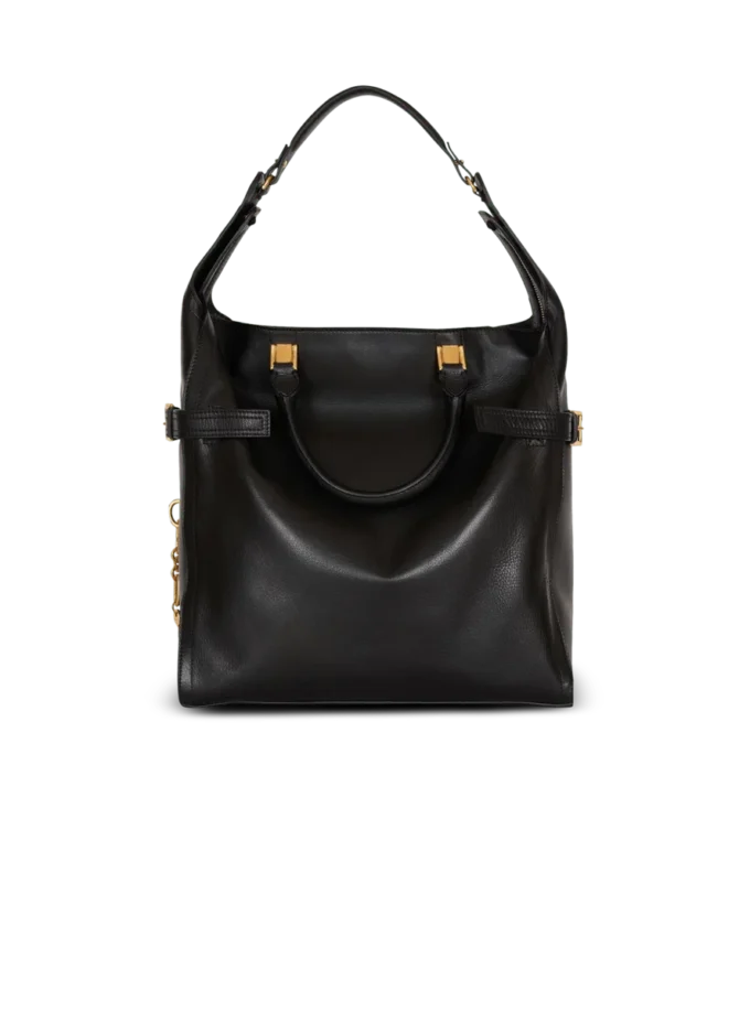 Pulse Large waxed calfskin leather tote bag Pulse Large waxed calfskin leather tote bag