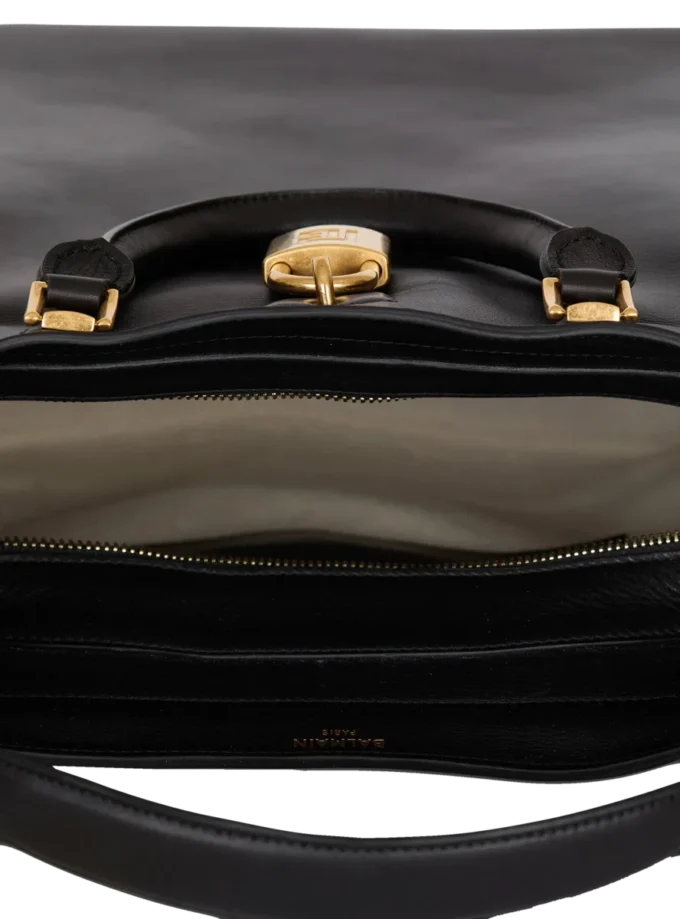Pulse Large waxed calfskin leather tote bag Pulse Large waxed calfskin leather tote bag