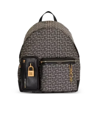 Pulse monogram jacquard backpack