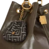 Pulse monogram jacquard key ring