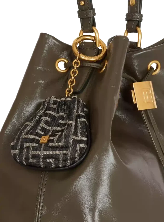 Pulse monogram jacquard key ring