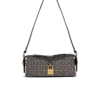 Pulse shoulder bag in monogram jacquard and calfskin Pulse shoulder bag in monogram jacquard and calfskin