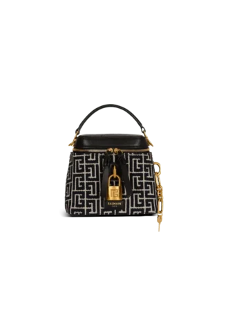 Pulse Vanity bag in monogrammed jacquard canvas and leather