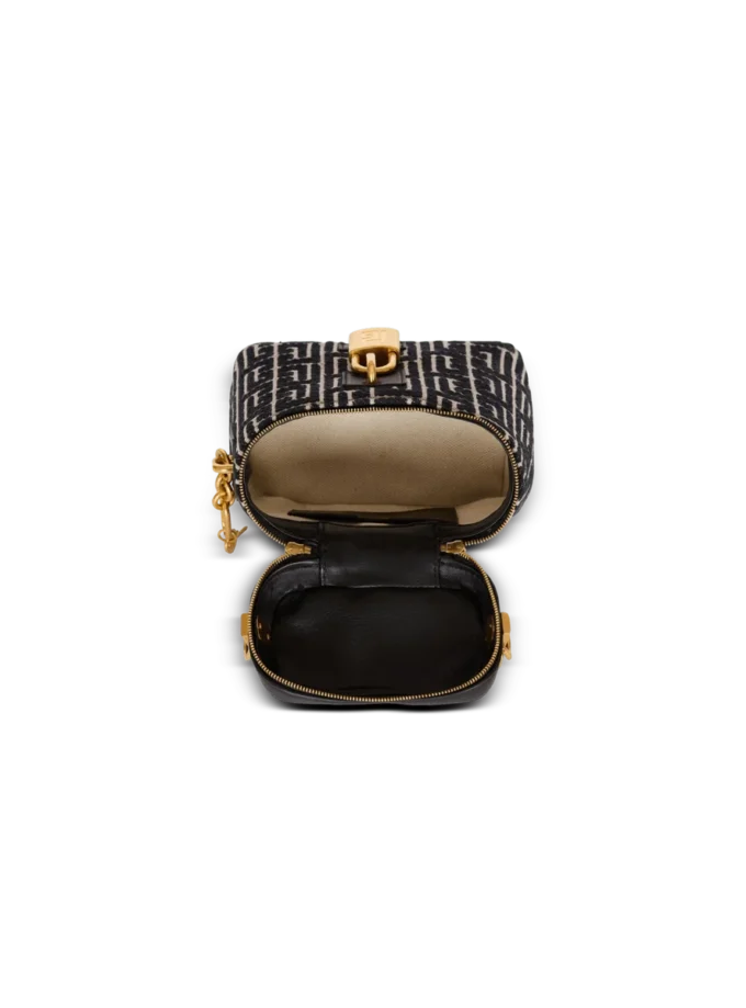 Pulse Vanity bag in monogrammed jacquard canvas and leather Pulse Vanity bag in monogrammed jacquard canvas and leather