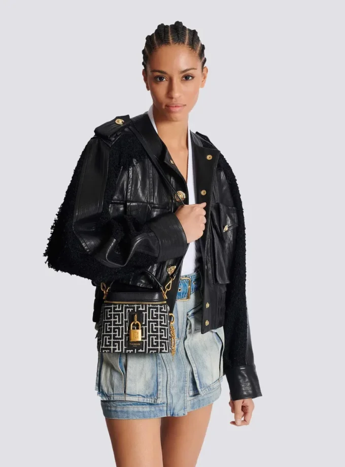 Pulse Vanity bag in monogrammed jacquard canvas and leather Pulse Vanity bag in monogrammed jacquard canvas and leather