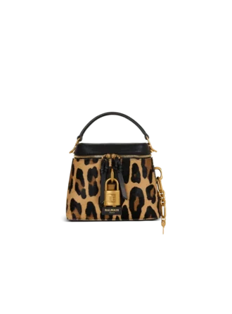 Pulse Vanity leopard print leather bag