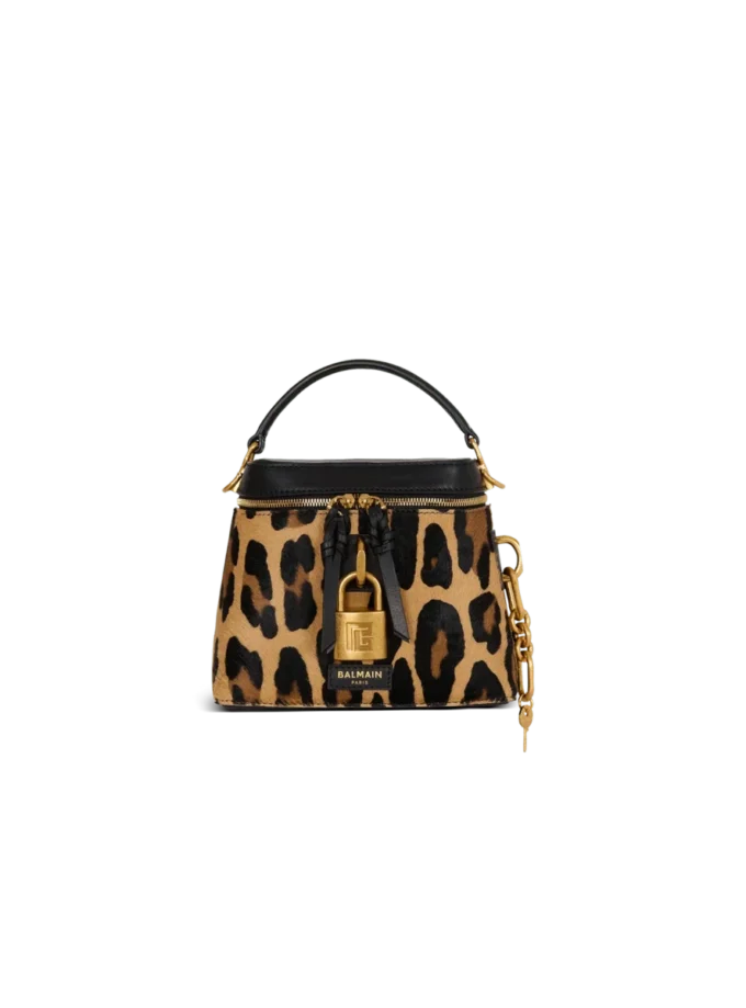 Pulse Vanity leopard print leather bag