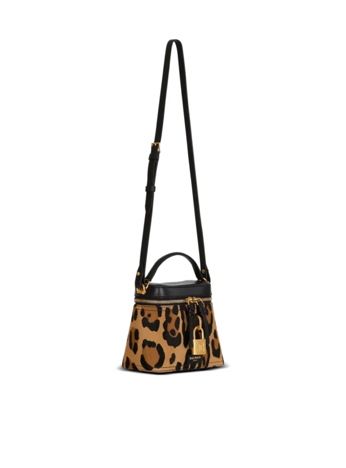 Pulse Vanity leopard print leather bag