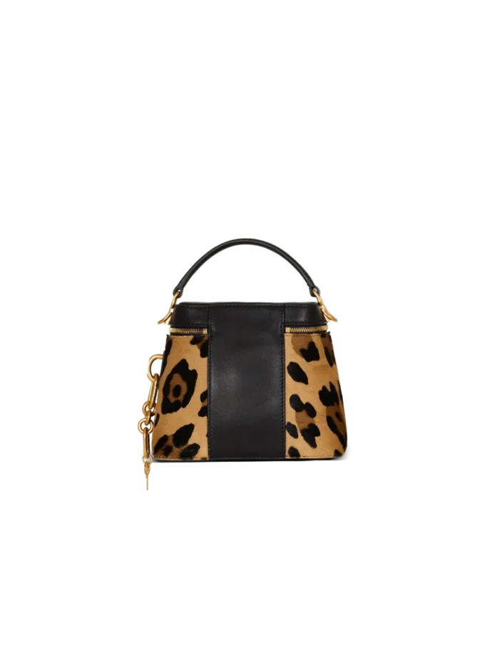 Pulse Vanity leopard print leather bag