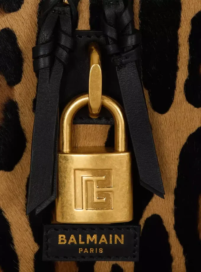 Pulse Vanity leopard print leather bag