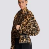 Pulse Vanity leopard print leather bag