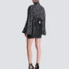 Quilted lambskin skirt with diamond motif Quilted lambskin skirt with diamond motif