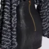 Quilted lambskin skirt with diamond motif Quilted lambskin skirt with diamond motif