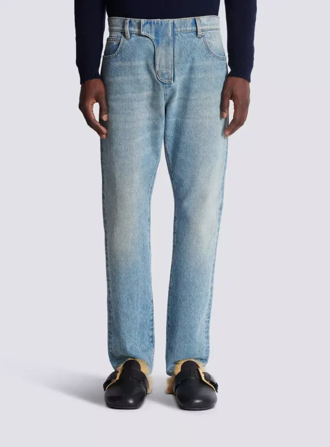 Regular-fit denim jeans