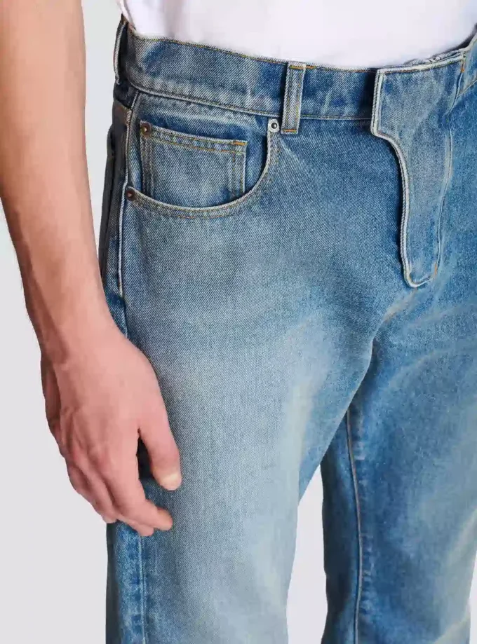 Regular-fit denim jeans