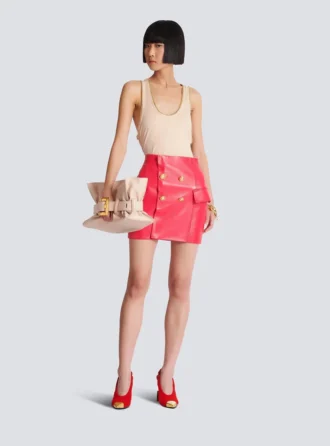 Relaxed jersey tank top with chains