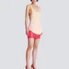 Relaxed jersey tank top with chains