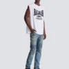 Relaxed printed tank top
