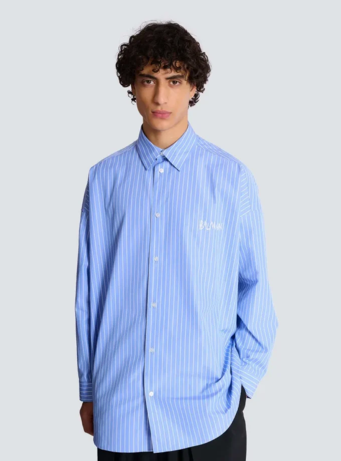 Relaxed shirt with stripes Relaxed shirt with stripes
