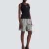 Relaxed tank top with Balmain Paris Brush print Relaxed tank top with Balmain Paris Brush print