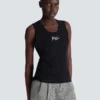 Relaxed tank top with Balmain Paris Brush print Relaxed tank top with Balmain Paris Brush print