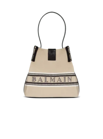 Release Bucket bag in canvas and calfskin