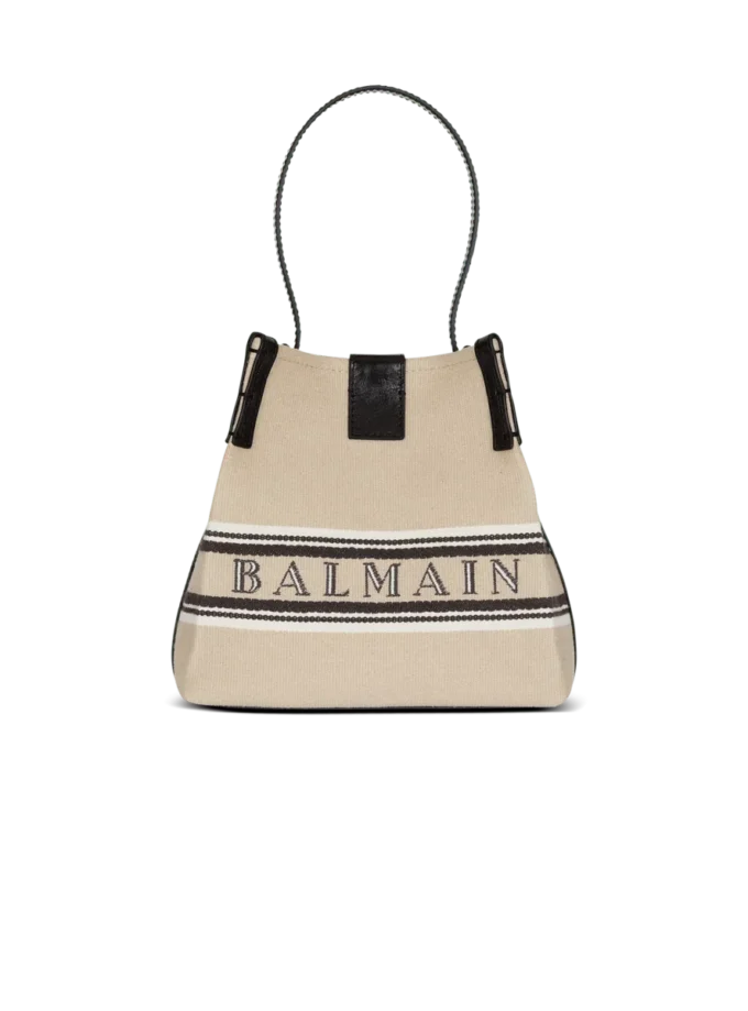 Release Bucket bag in canvas and calfskin