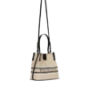Release Bucket bag in canvas and calfskin