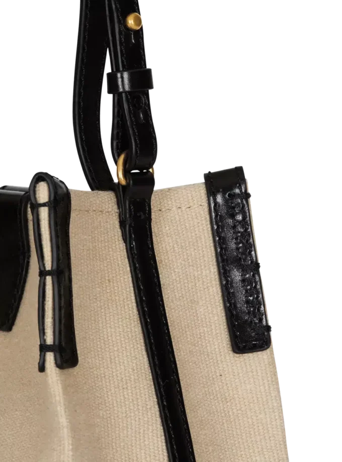 Release Bucket bag in canvas and calfskin